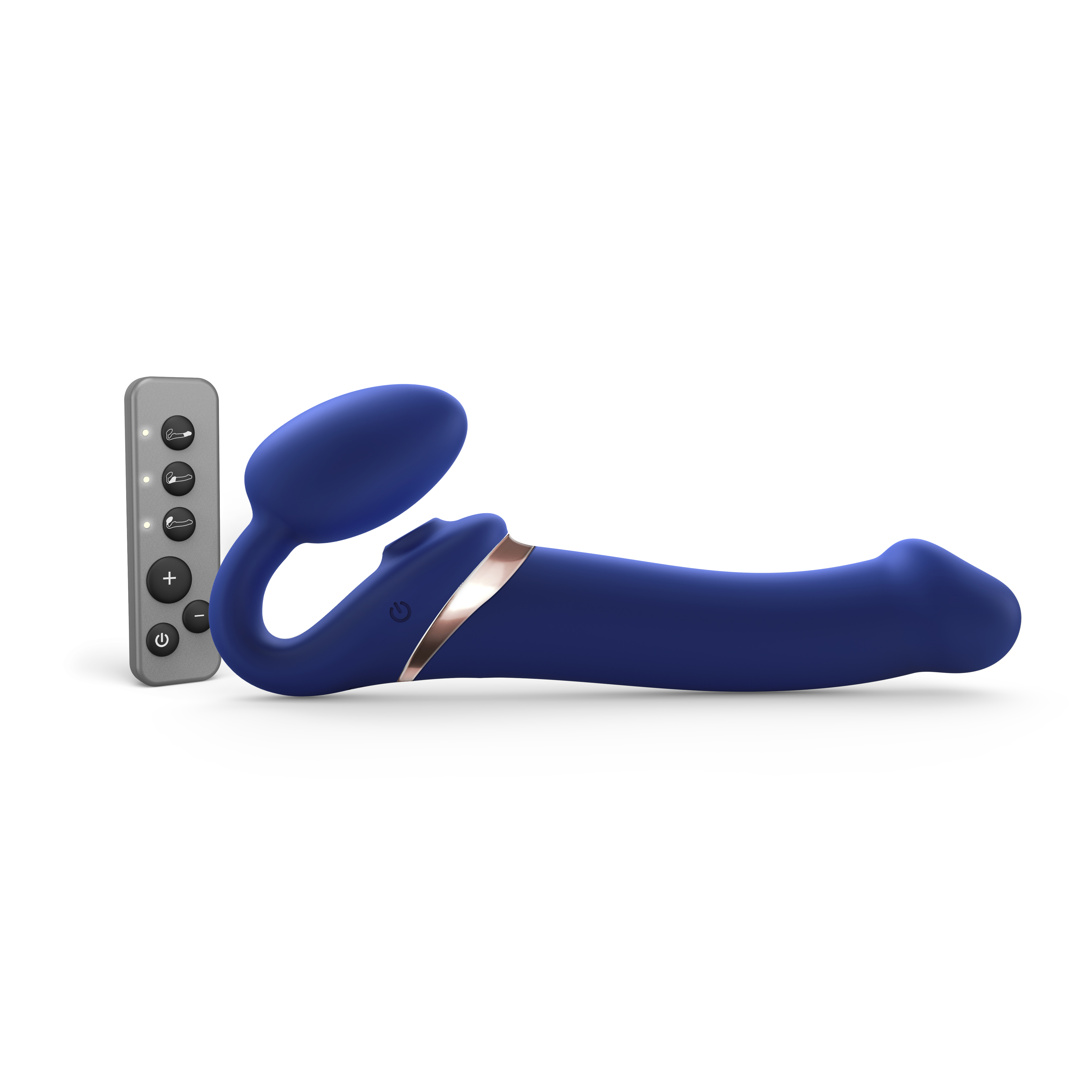 MULTI ORGASM BENDABLE STRAP-ON - L - BLEU NUIT TR, STRAP-ON-ME