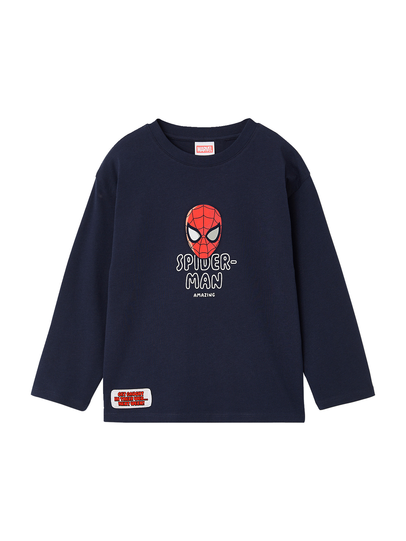 T-shirt manches longues Spiderman, VERTBAUDET