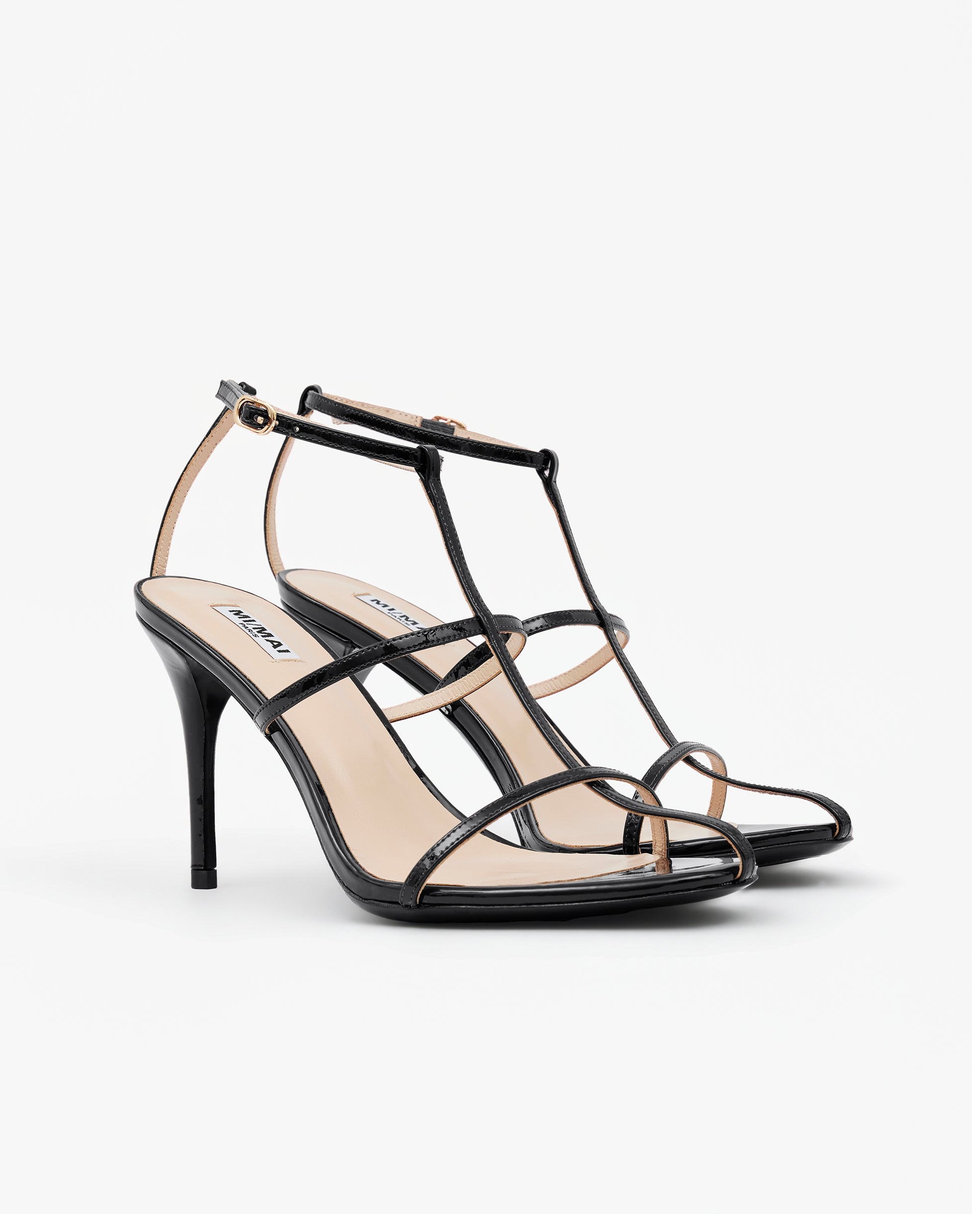 Sandales à brides en cuir verni GUPTA, MI MAI