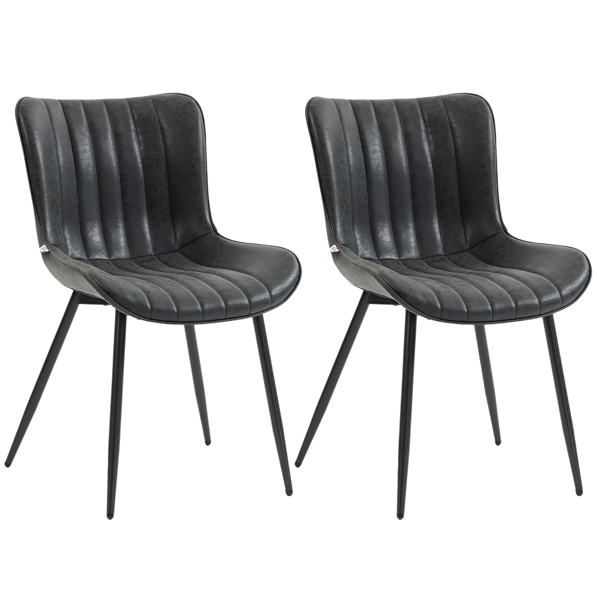 Chaise de salle à manger Revêtement, HOMCOM