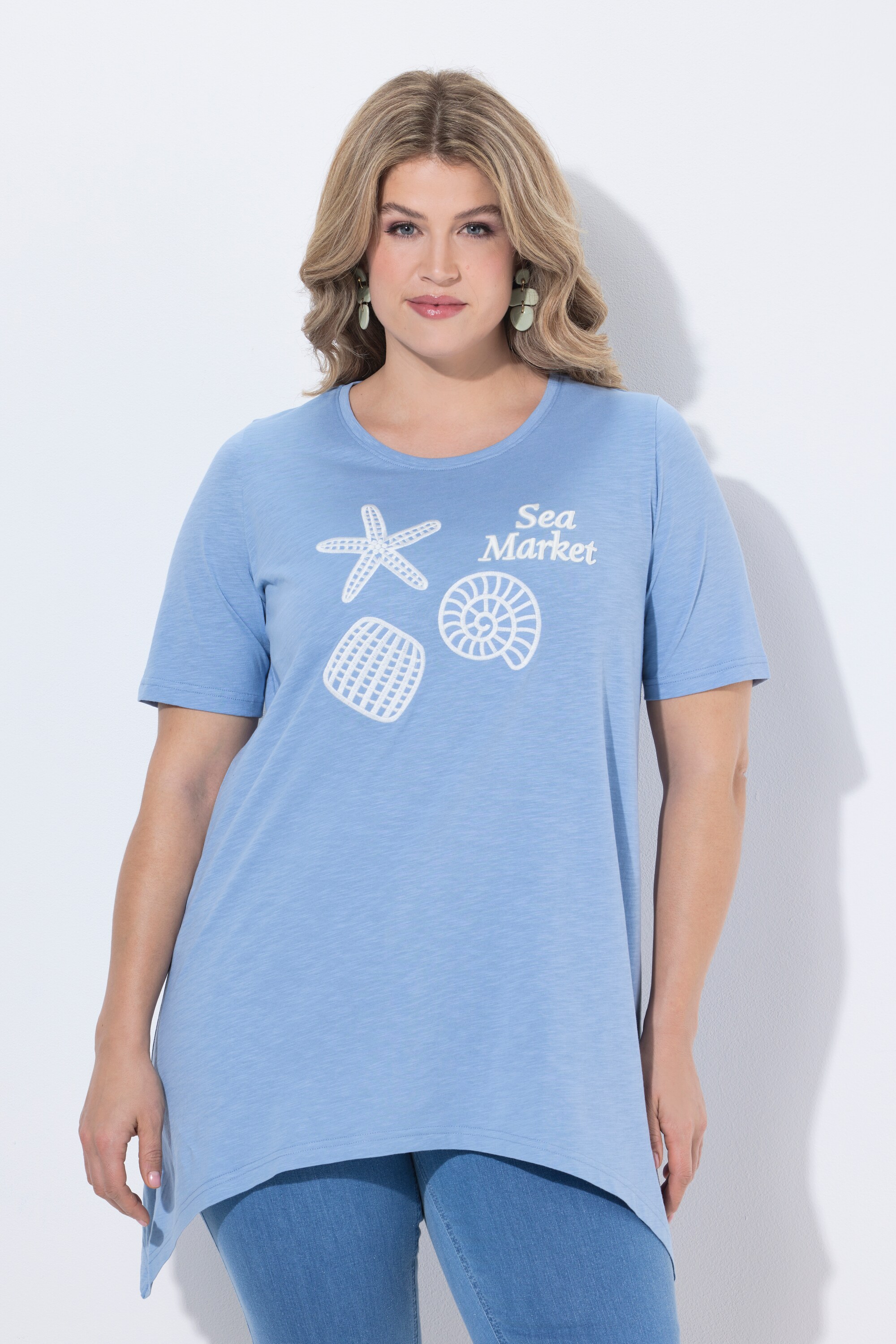 T-shirt en coton bio, motif Sea Market, ULLA POPKEN