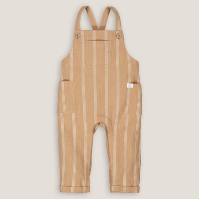 Striped Cotton Dungarees LA REDOUTE COLLECTIONS