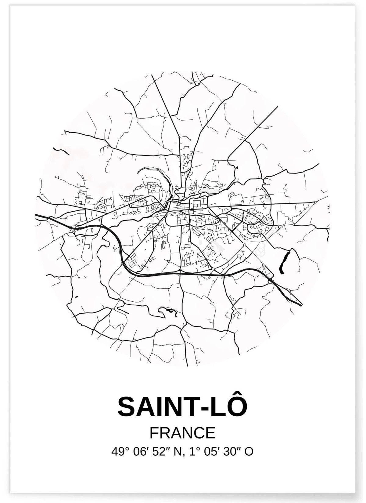 Affiche Carte Saint-Lô, L'AFFICHERIE