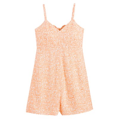 Floral Print Draping Playsuit LA REDOUTE COLLECTIONS