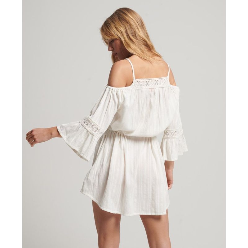 Robe blanche épaules dénudées hot sale