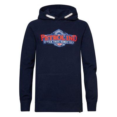 Embroidered Logo Cotton Hoodie PETROL INDUSTRIES