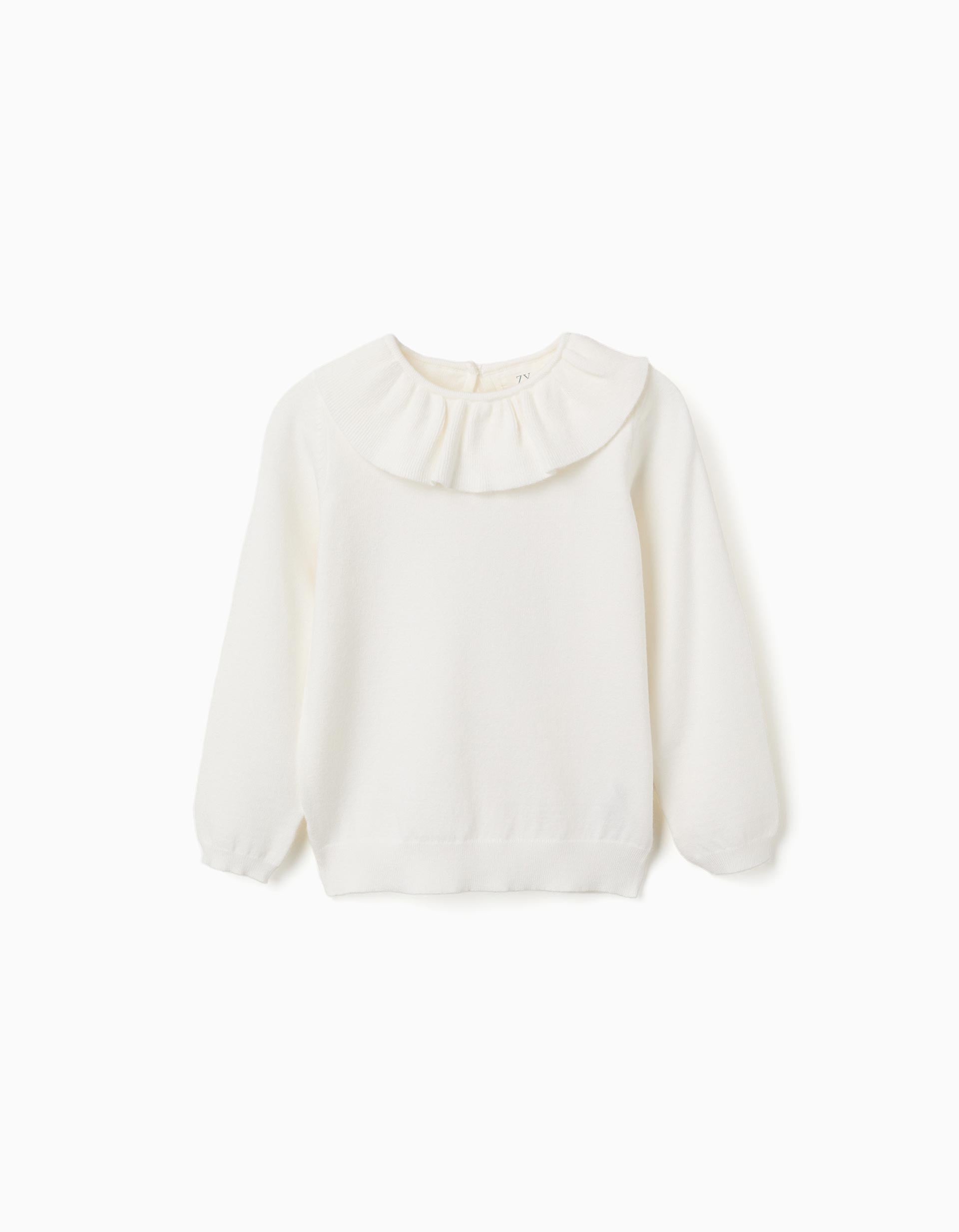 Pull en maille avec col à volants, ZIPPY