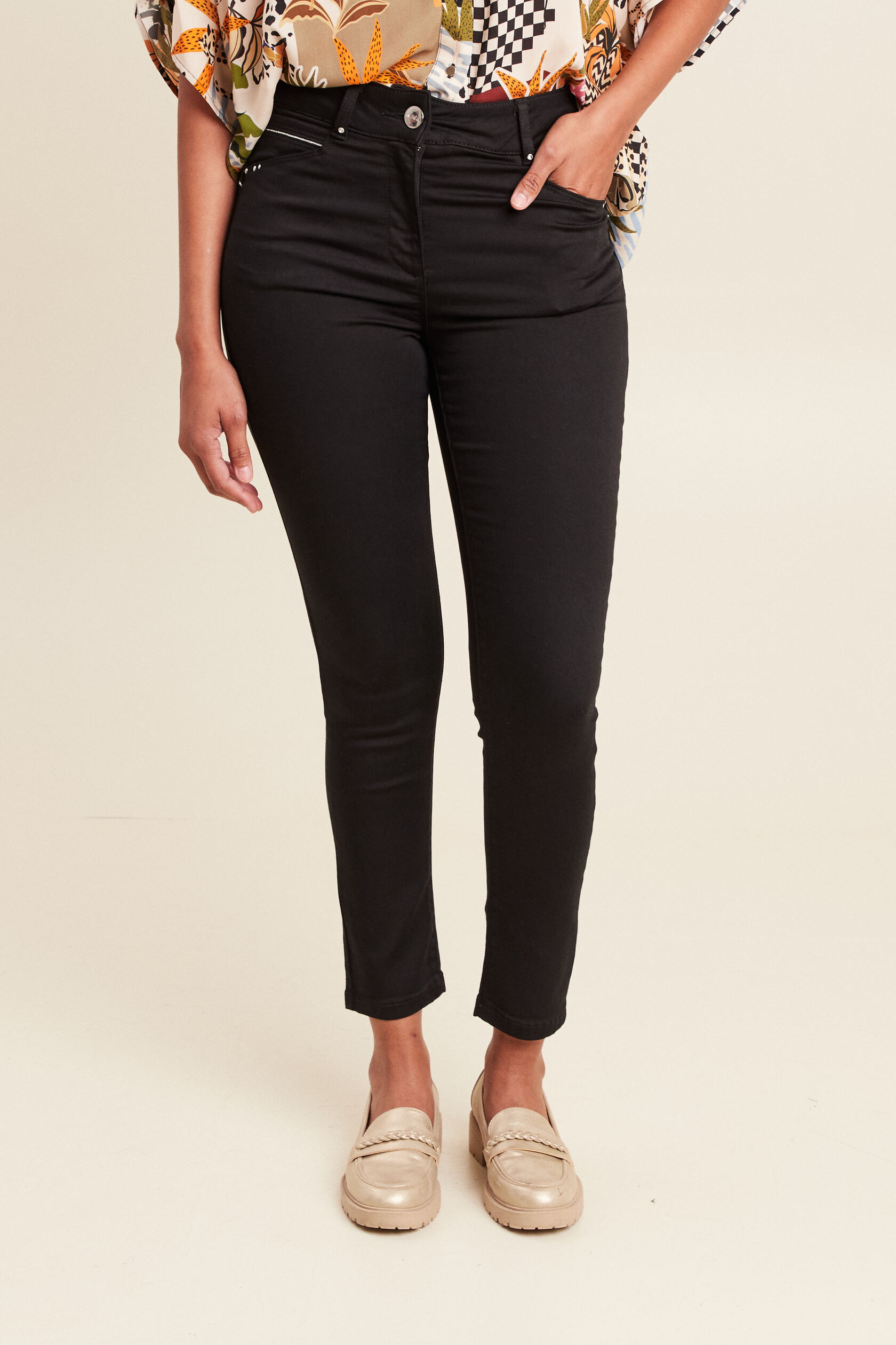 Pantalon ajusté taille haute, BREAL