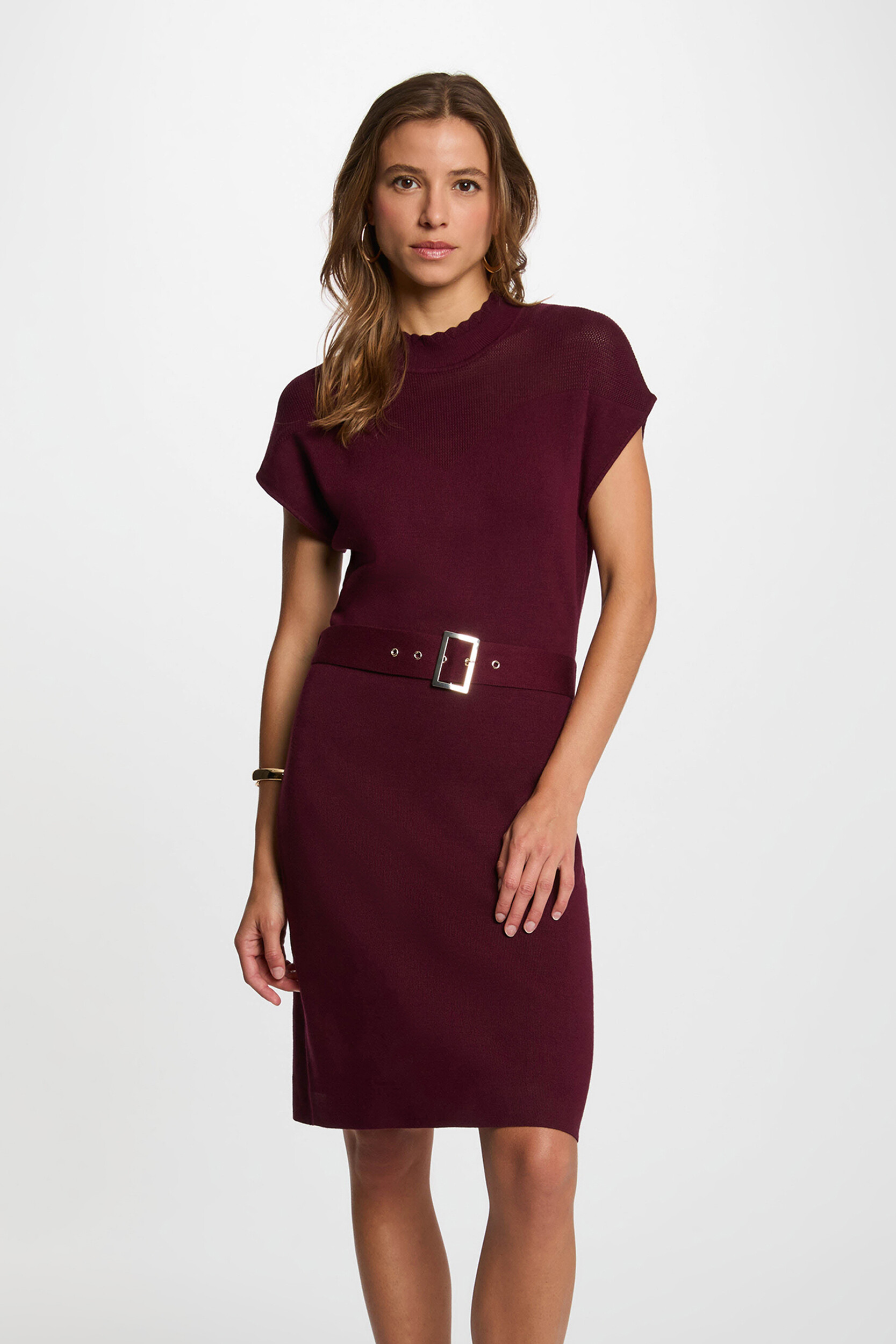 Robe tricot manches courtes, MORGAN