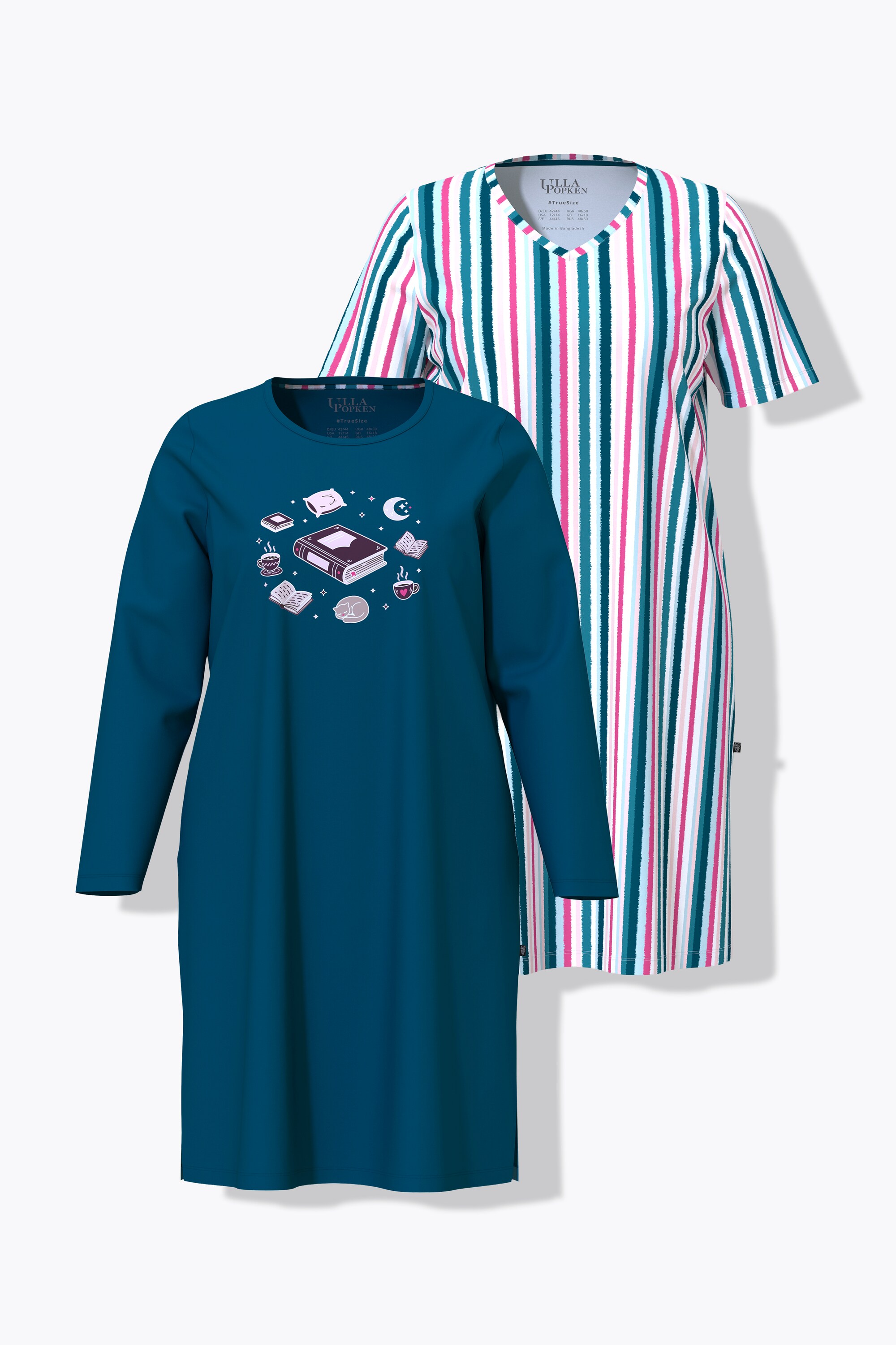 Lot de 2 chemises de nuit / grands T-shirts, ULLA POPKEN