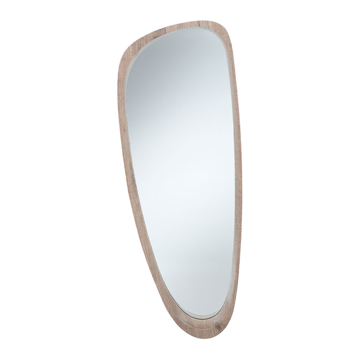 90cm Natural Wood Teardrop Shaped Mirror, ÉDITÉ
