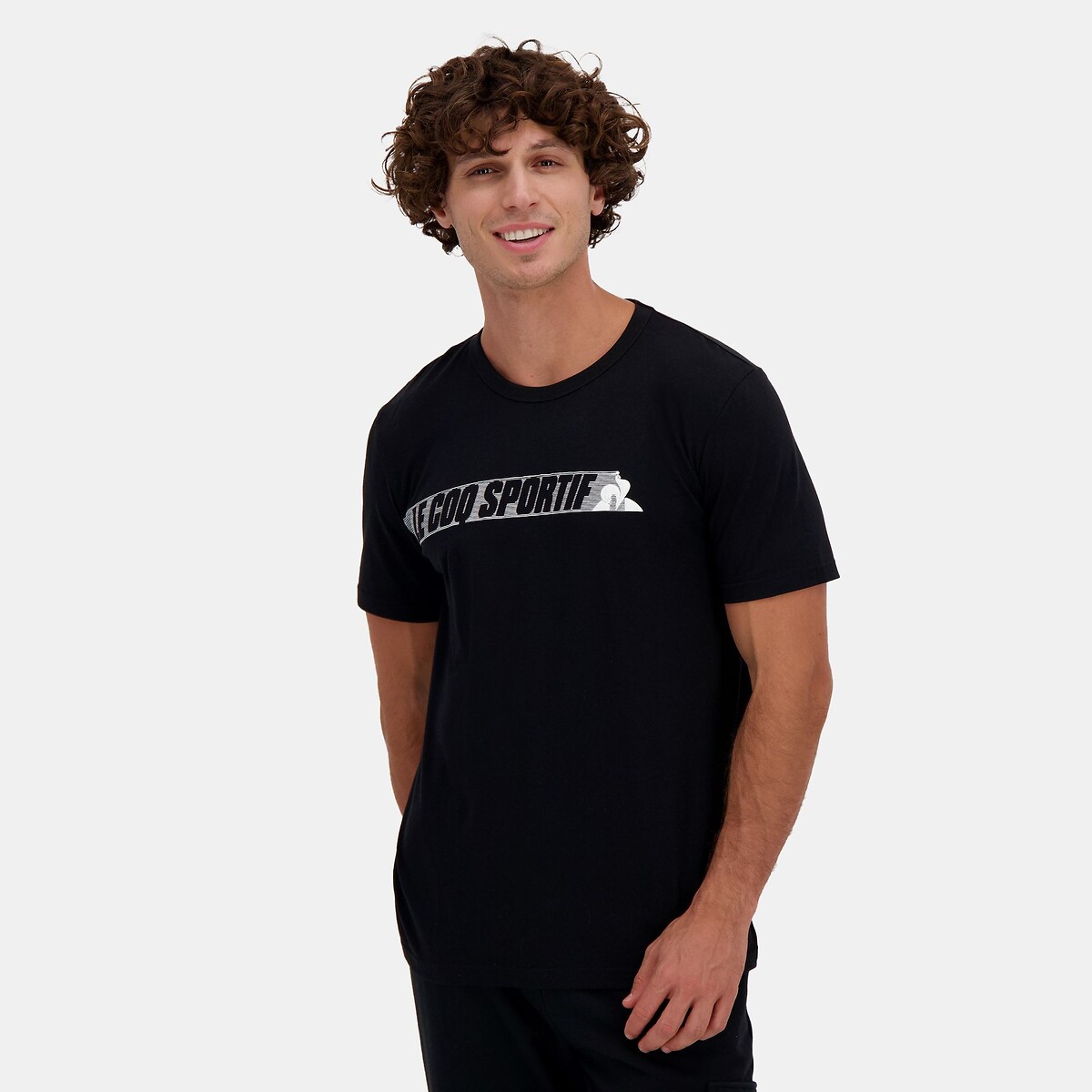T-shirt manches courtes logo graphique, LE COQ SPORTIF