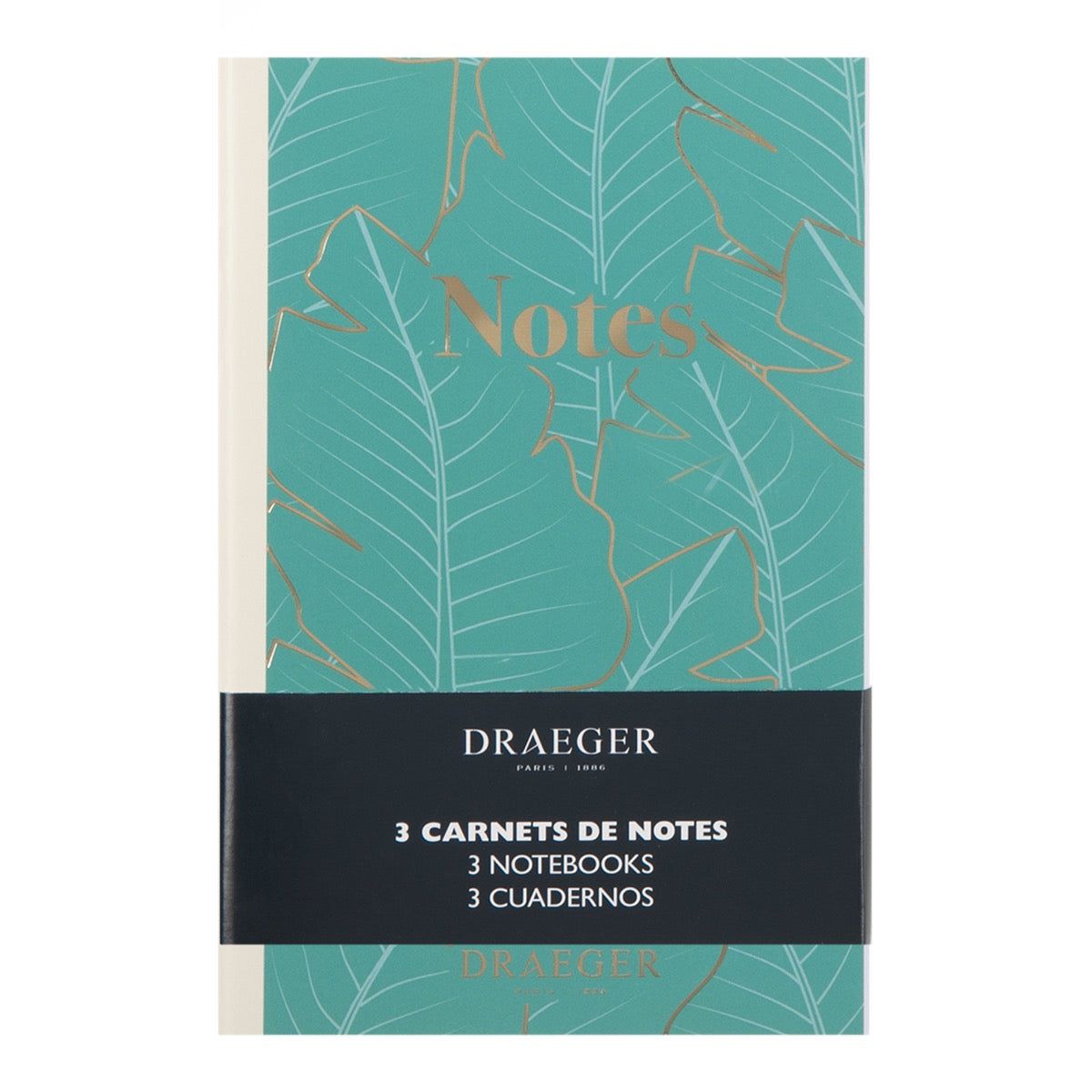 Lot de 3 carnets a6 lignés blanc Draeger Paris