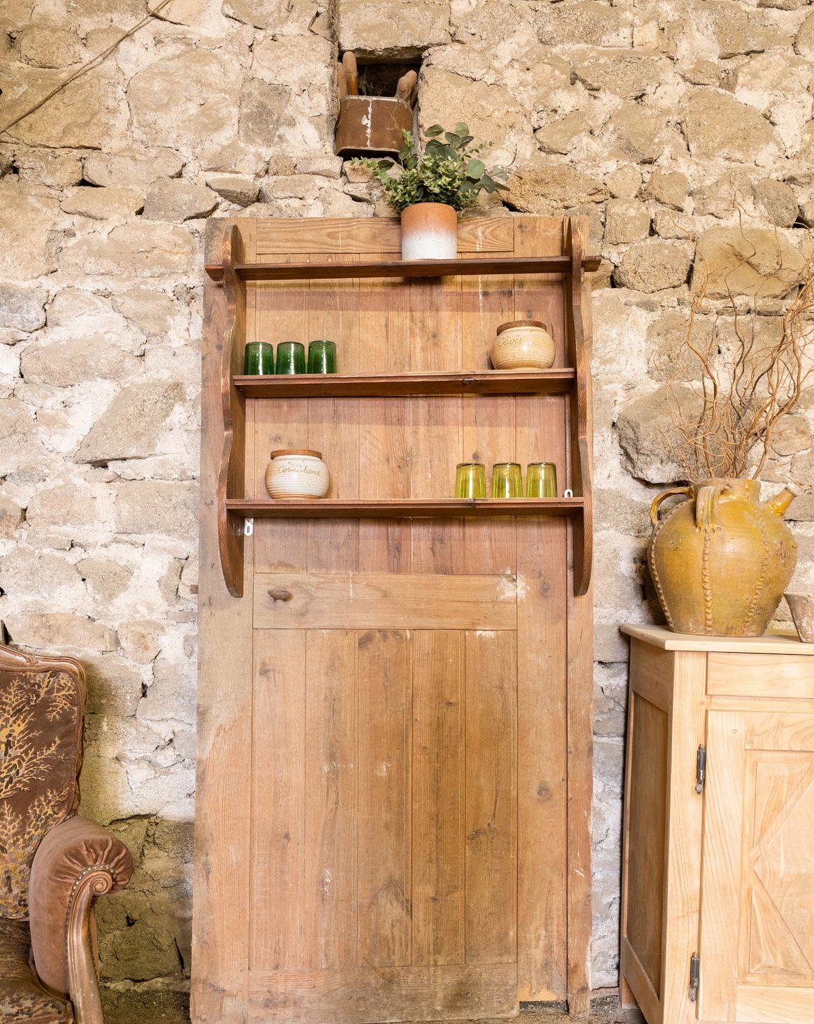 Étagère murale en bois Gaëlle N°1560 - Bon état, DEBONGOUT