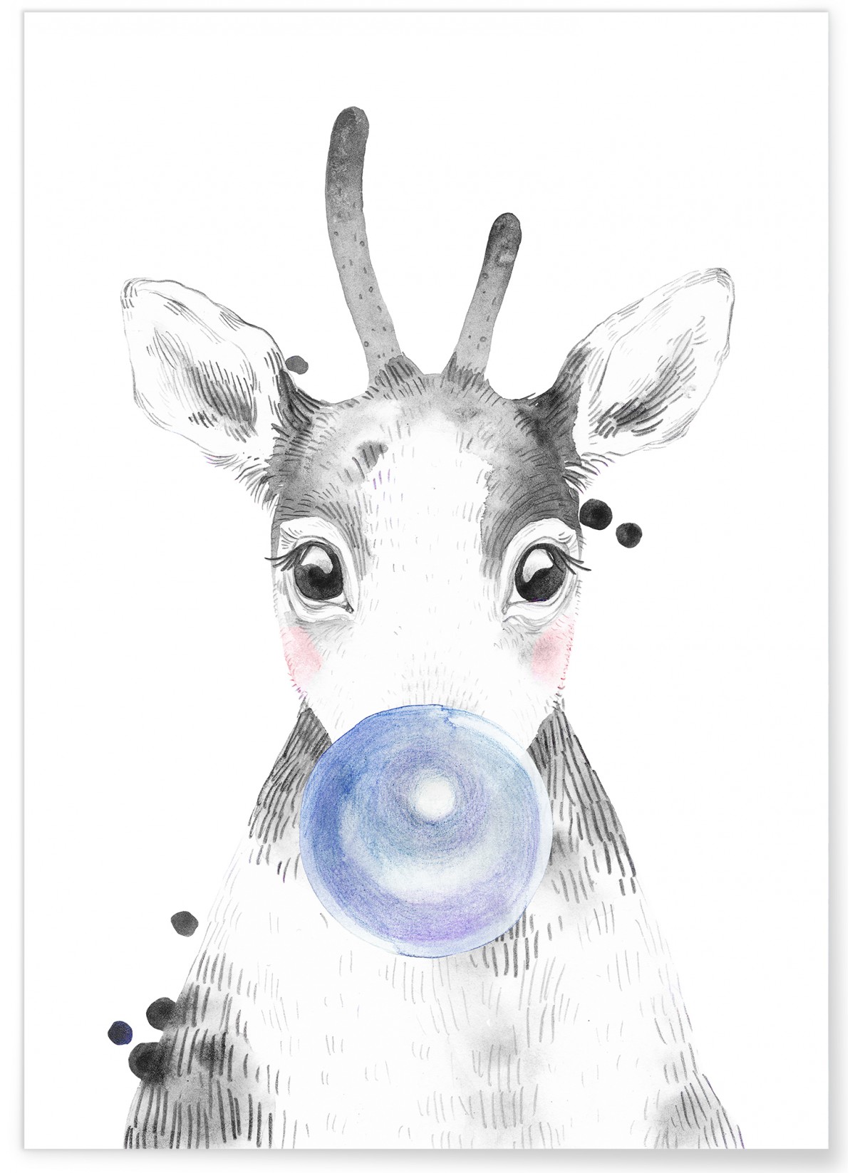 Affiche Bulle de Cerf Bleue, L'AFFICHERIE