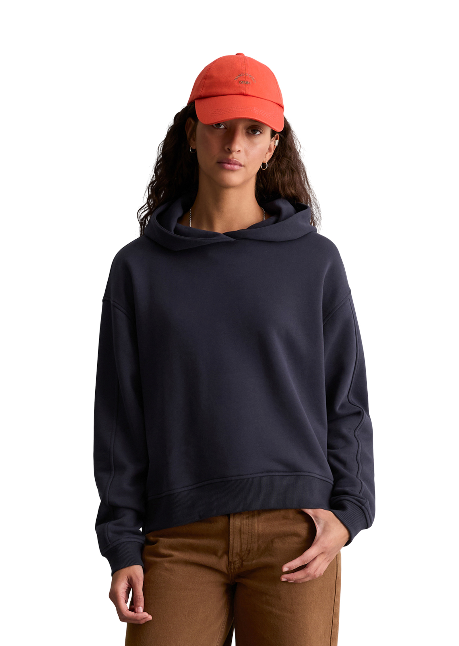 Sweat à capuche coupe classique en mélange de coton bio tout doux, MARC O’POLO DENIM