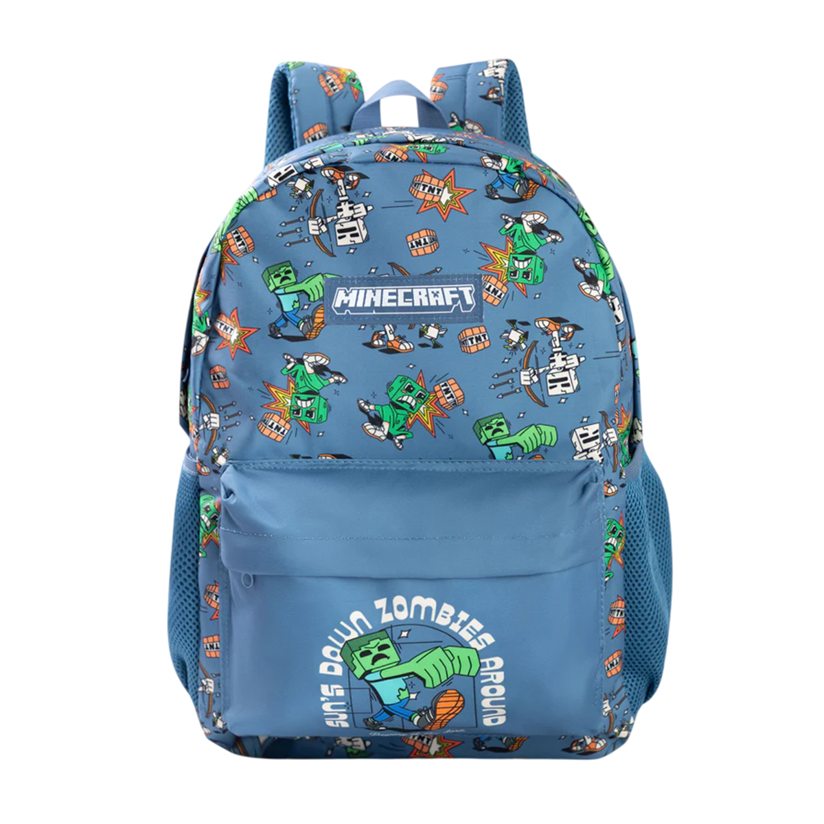 Sac à dos motifs squelette, zombie et Creeper, MINECRAFT