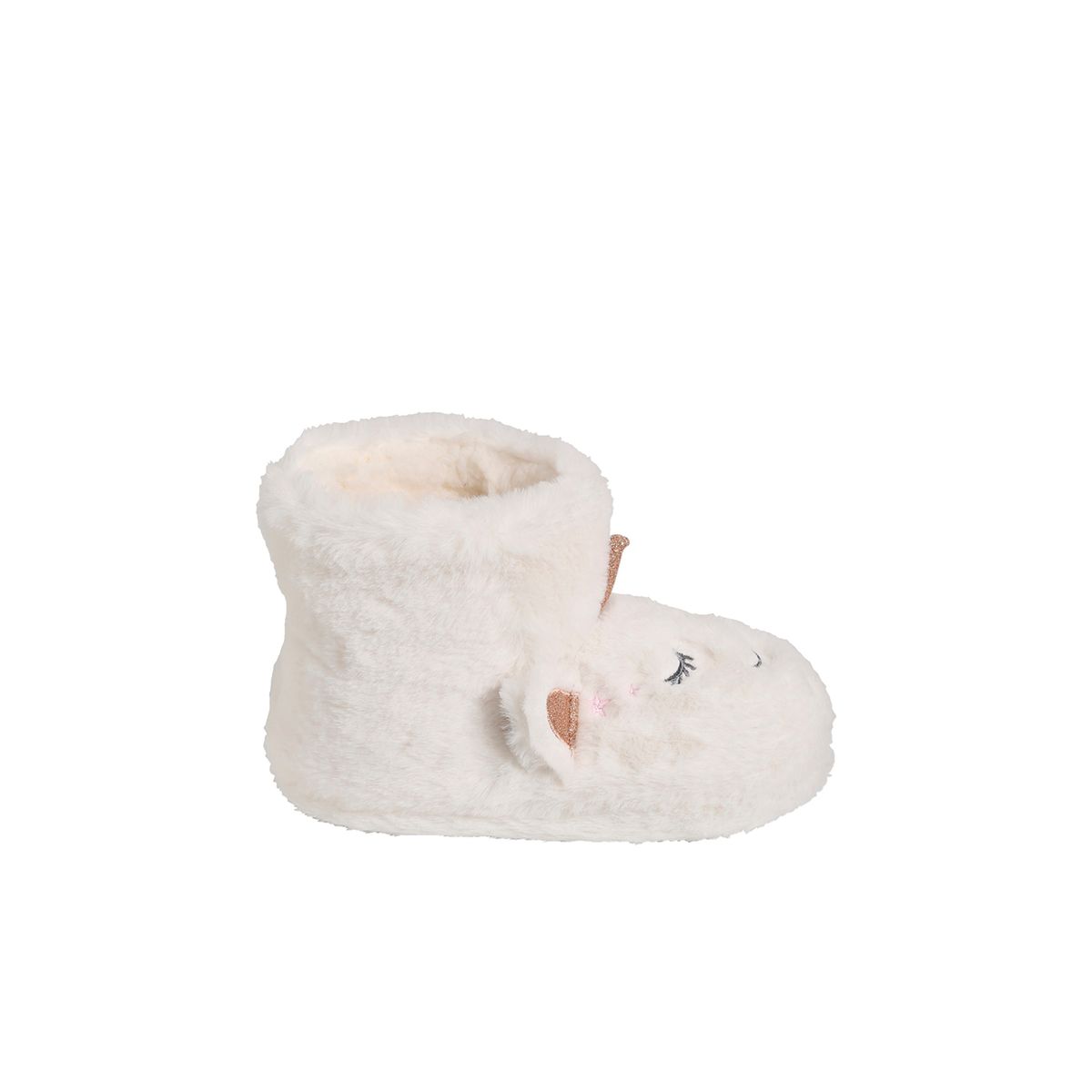 Chaussons montants licornes en peluche, VERTBAUDET