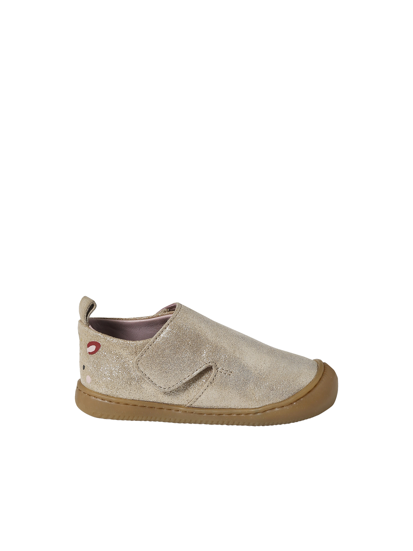 Chaussons à scratchs cuir souple bébé, VERTBAUDET