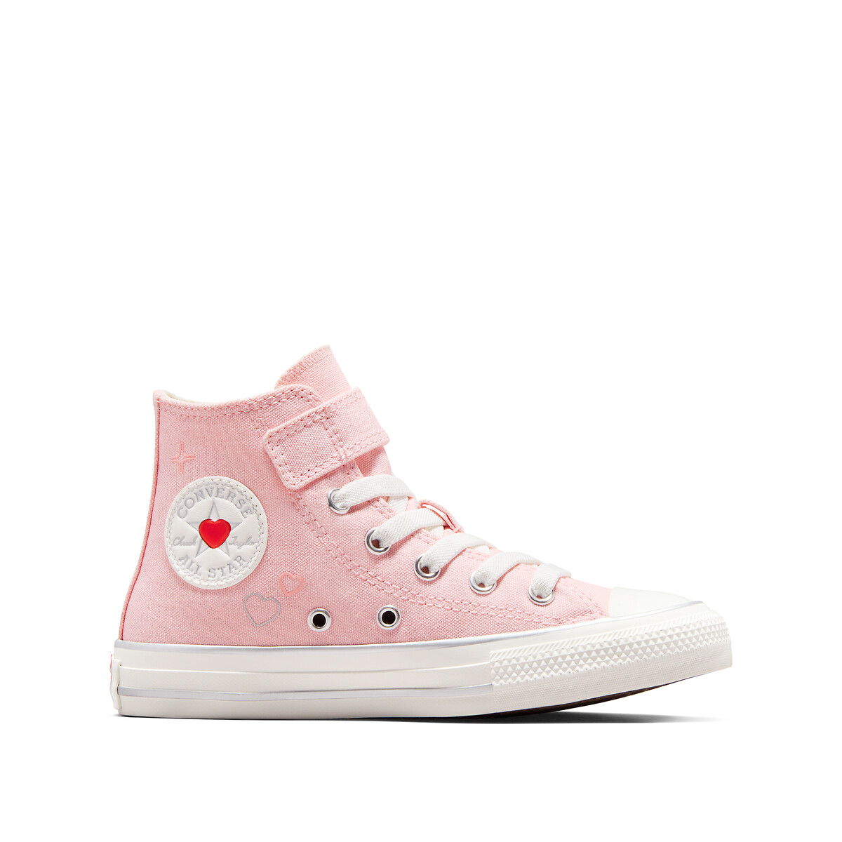Kids chuck taylor all star bemy2k high top trainers light pink