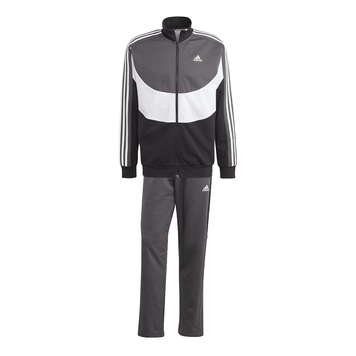 Image of Colour Block Tracksuit in Cotton Mix
