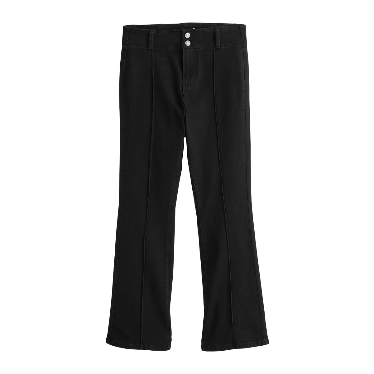 Jean bootcut à taille mi-haute et coutures, NEXT