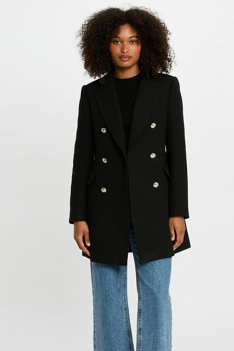 Manteau mi-long avec boutons, MORGAN