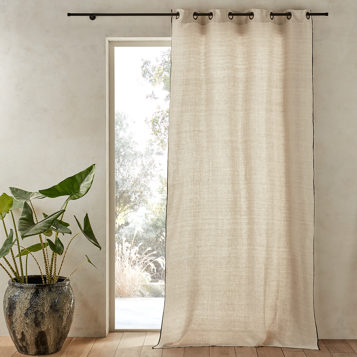 Bombaya Linen Chambray Single Curtain