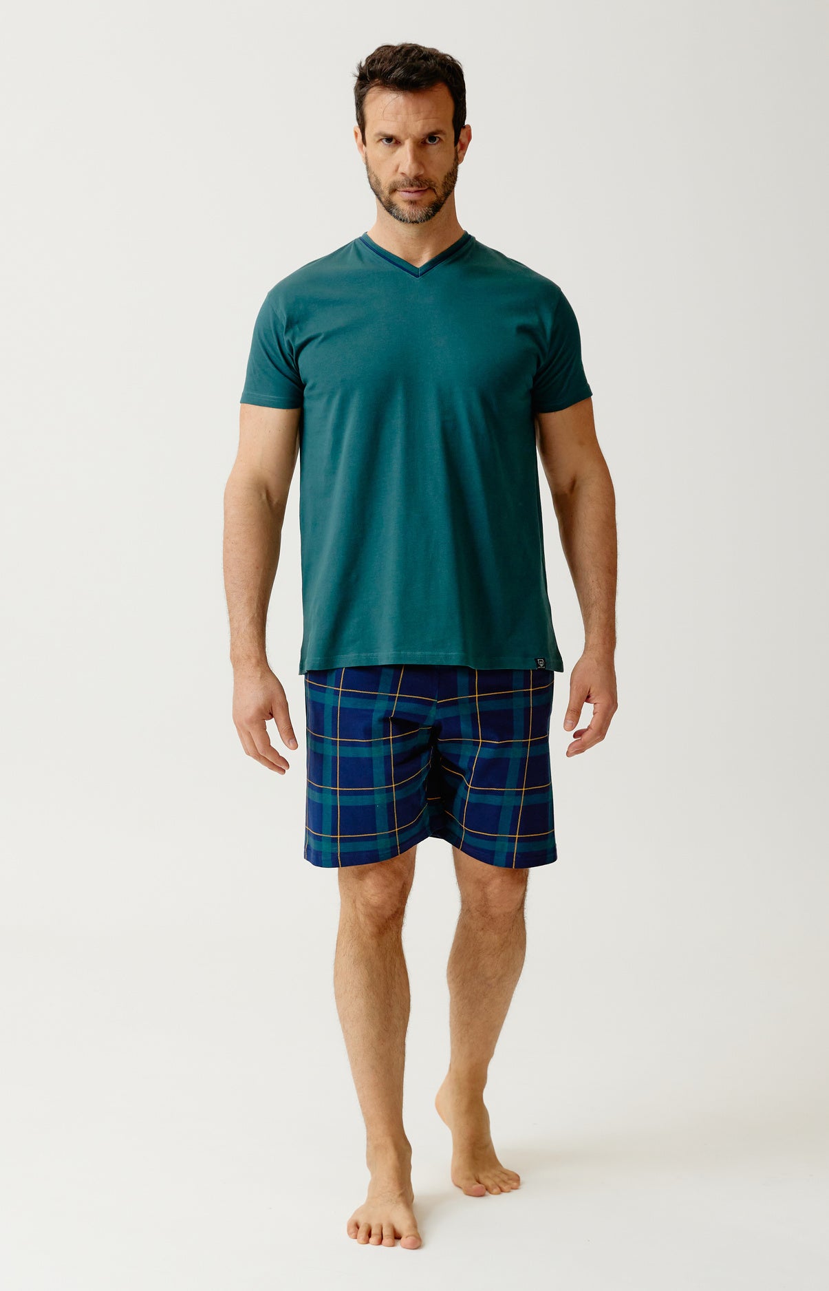 Pyjashort en coton, col V, noah, ARTHUR