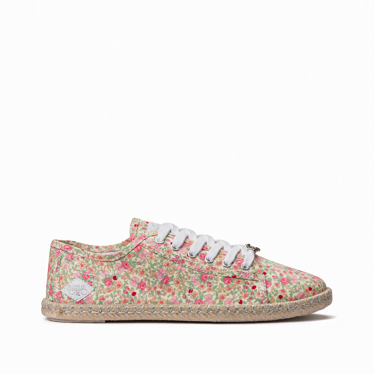 La Redoute Collections Womens Canvas High Top Trainers With Laces And Rivets 
