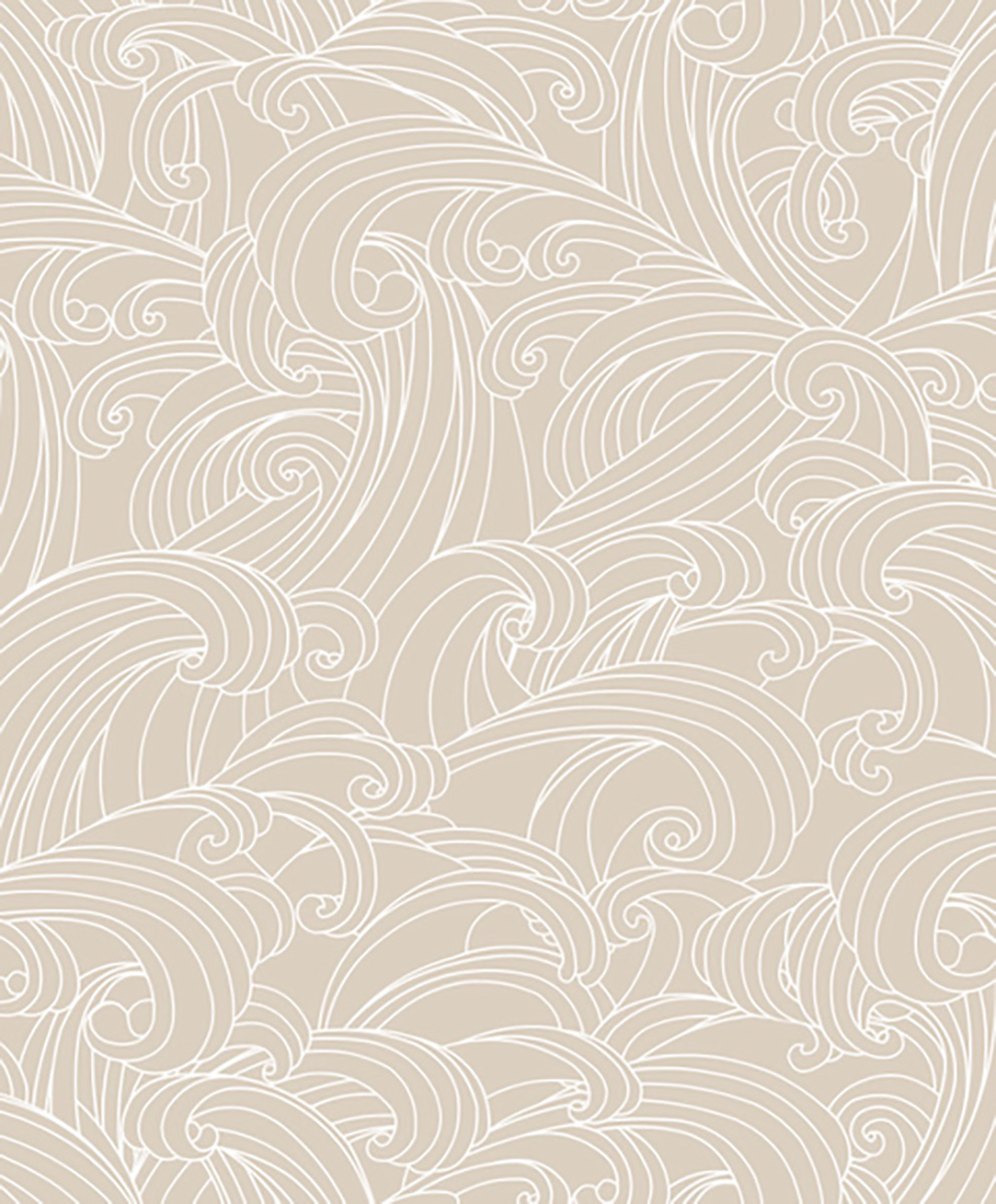 Papier peint vagues japonaises, HEXOA
