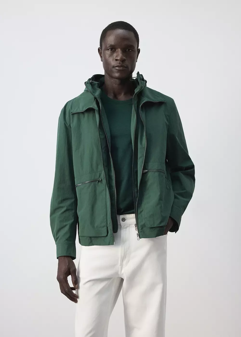 Veste imperméable à poches, MANGO MAN