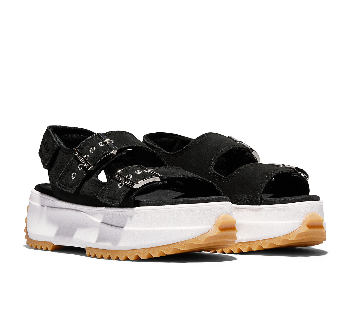 Converse Sandalias de piel con tacón de cuña