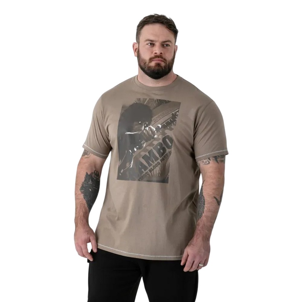 T-shirt manches courtes motif/style Rambo JARRETT, DUKE