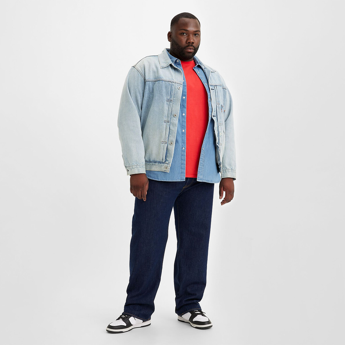 Outfits with big jean on sale jackets