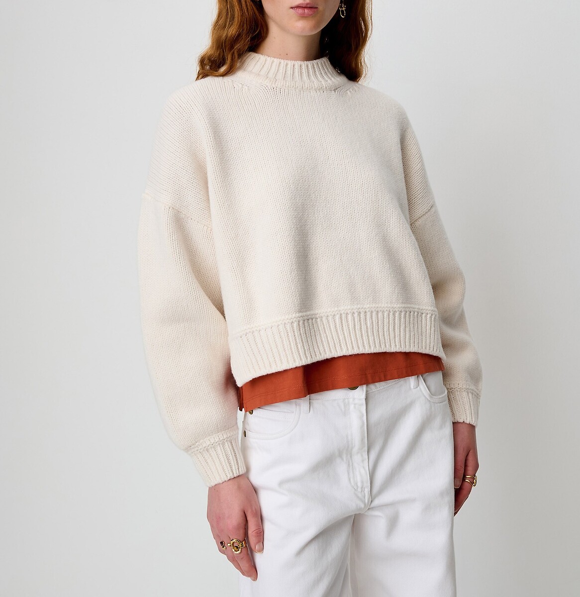 Maglione girocollo in lana, SPERO, SESSUN