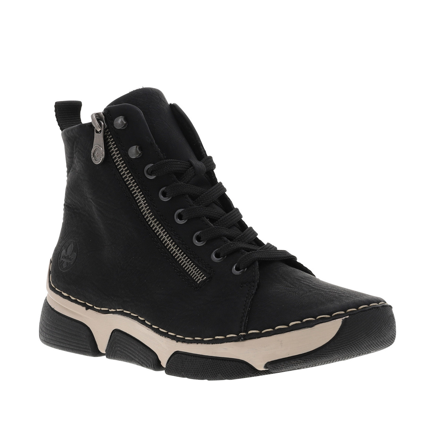 Bottines talon compensé bas, RIEKER