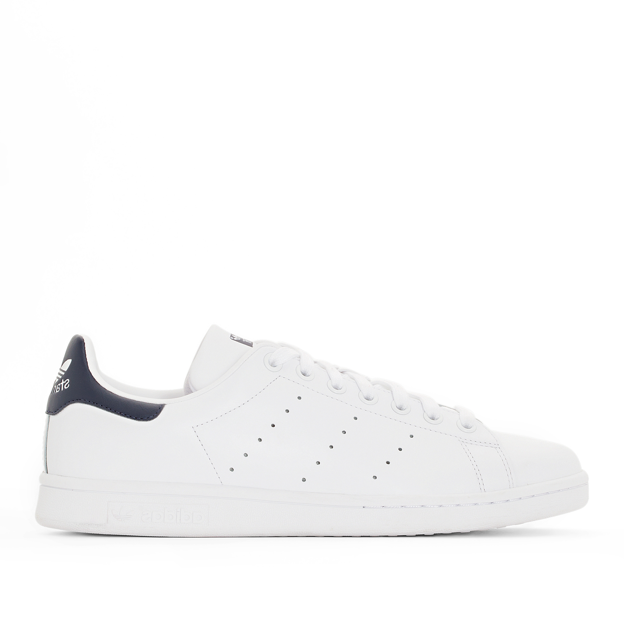 Stan smith leather trainers , white/navy, Adidas Originals | La Redoute