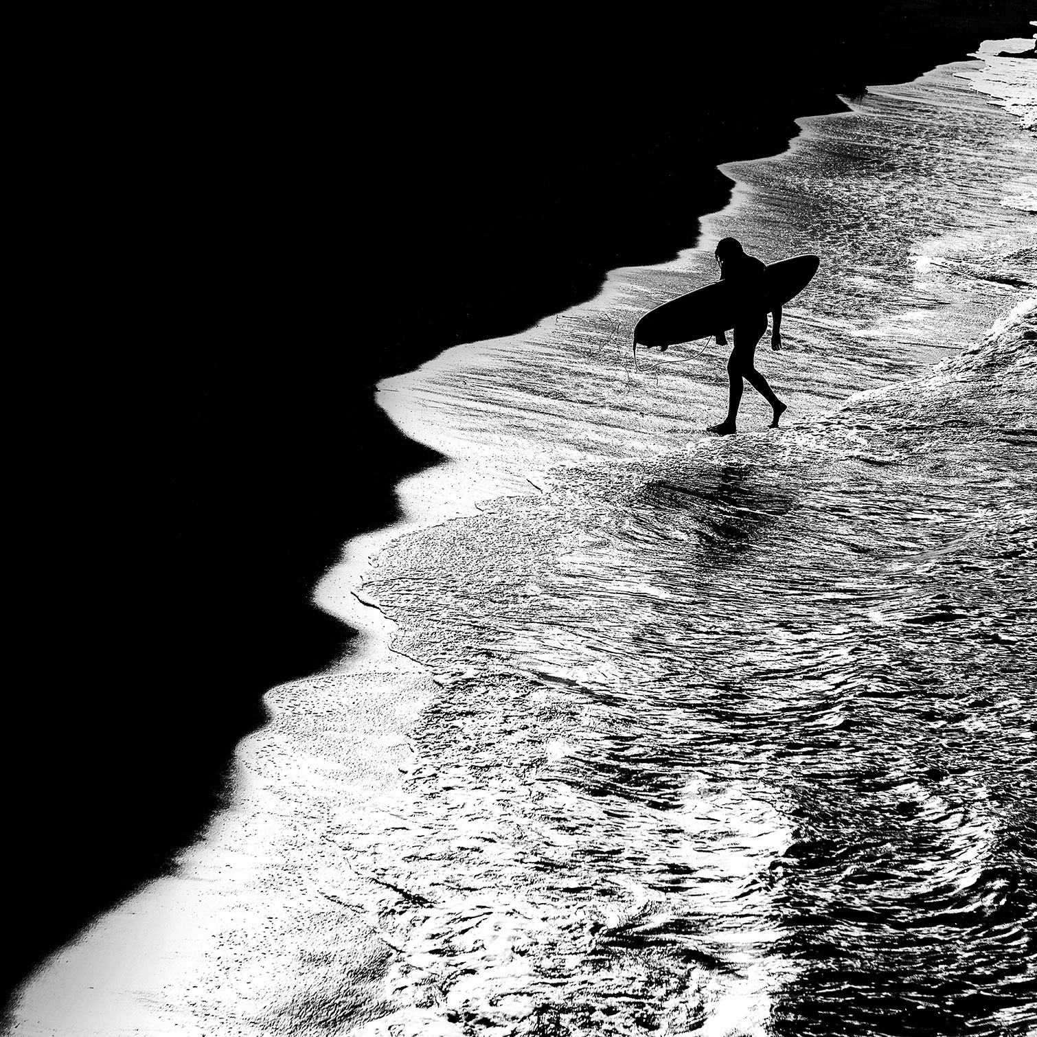 Tableau surf au clair de lune, HEXOA