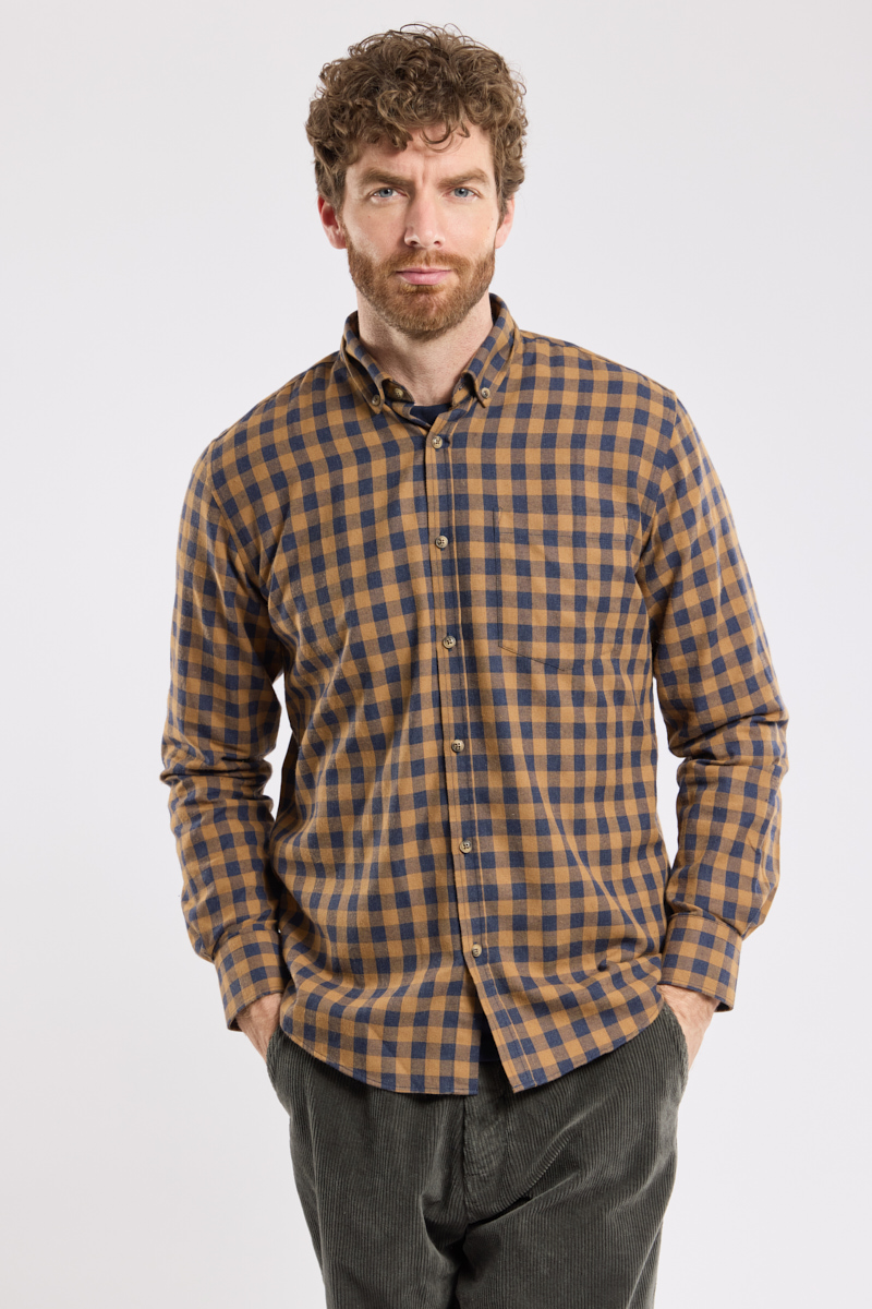 Chemise flanelle carreaux Héritage en coton HERITAGE, ARMOR-LUX