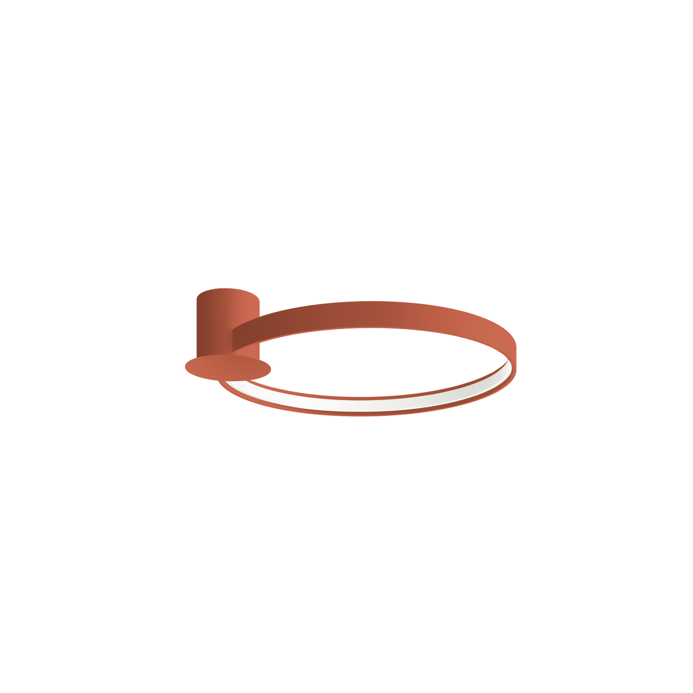 Plafonnier Aluminium Ocre Rouge LED 1 Rio, EDEN