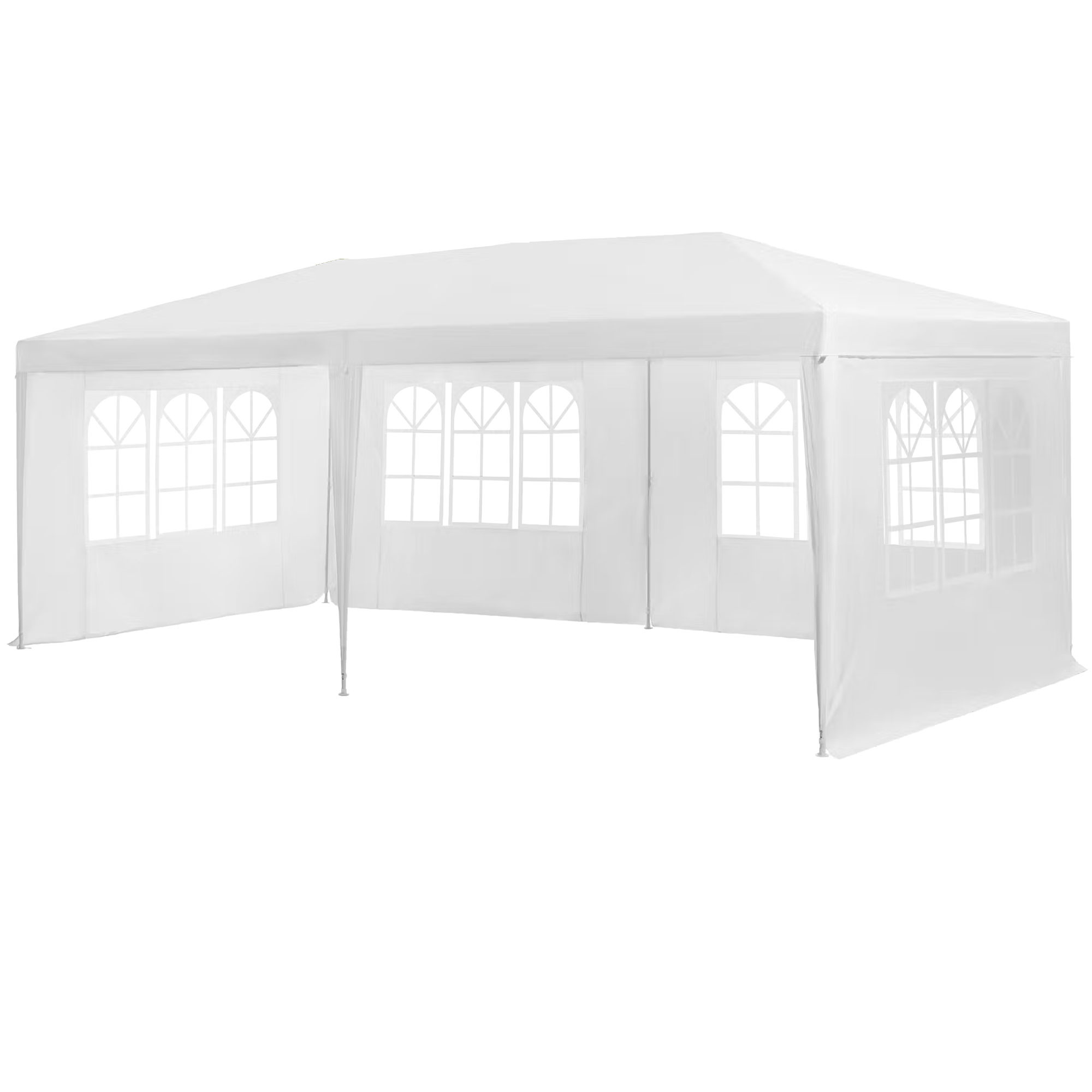 Tonnelle de jardin blanche 3x6x2.5cm, WADIGA