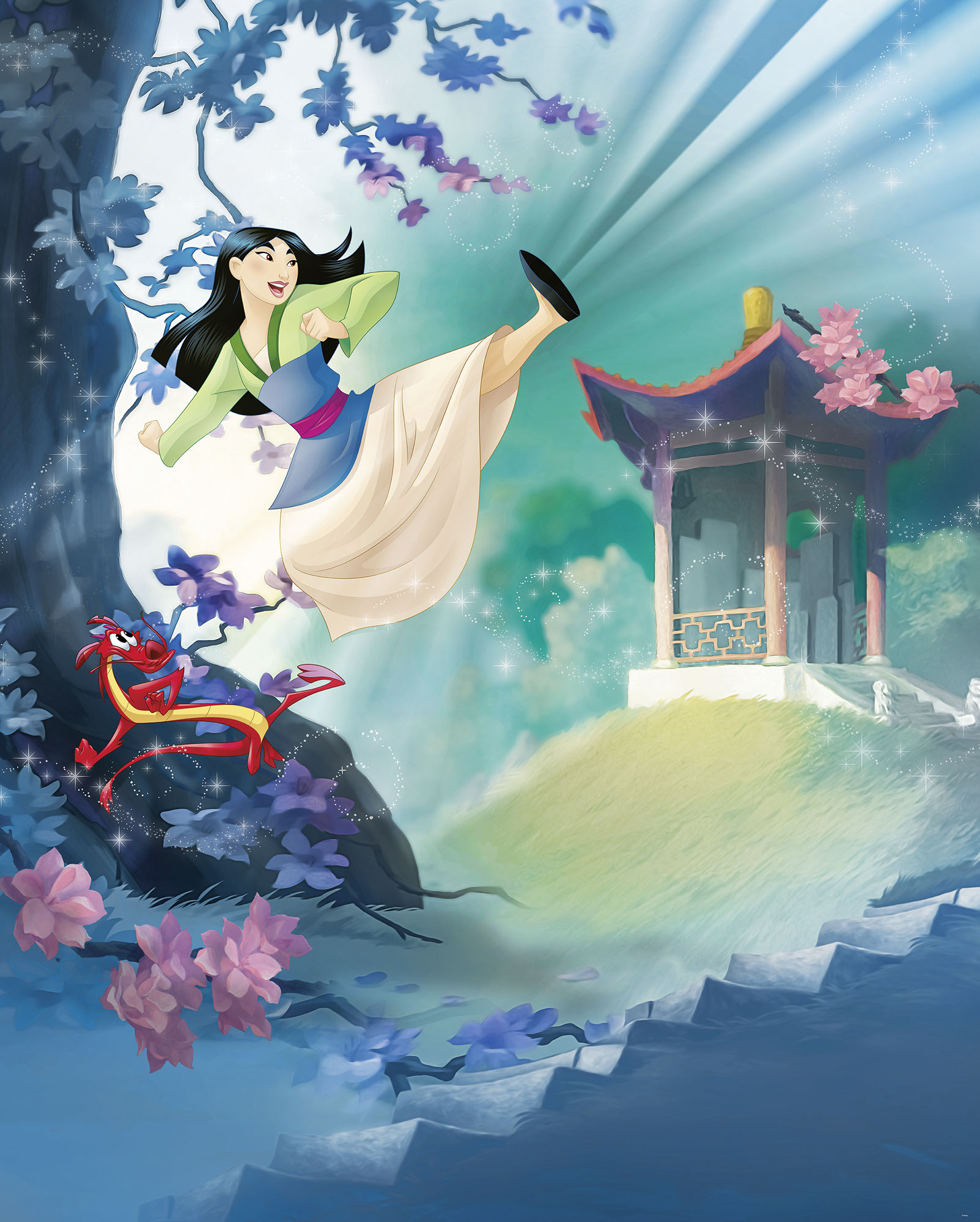 Papier peint Komar - Mulan - 200 x 250 cm, HEXOA