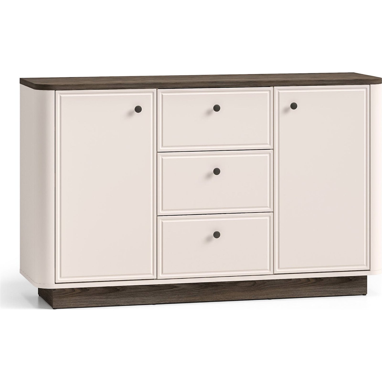 Commode 2 portes 3 tiroirs bois VILAVIO, RECOLLECTION