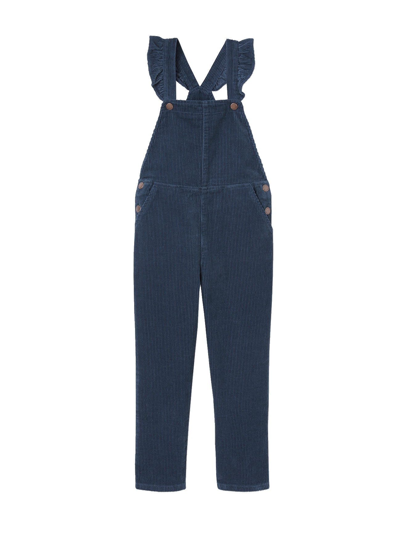 Robe Salopette Bébé Fille En Denim Avec Volants Aux Bretelles – Vertbaudet, Look Craquant 100% Coton
