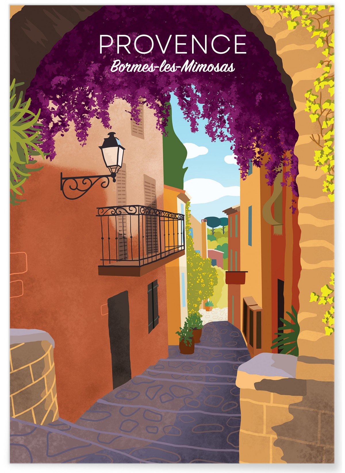 Affiche ville Bormes-les-Mimosas, L'AFFICHERIE