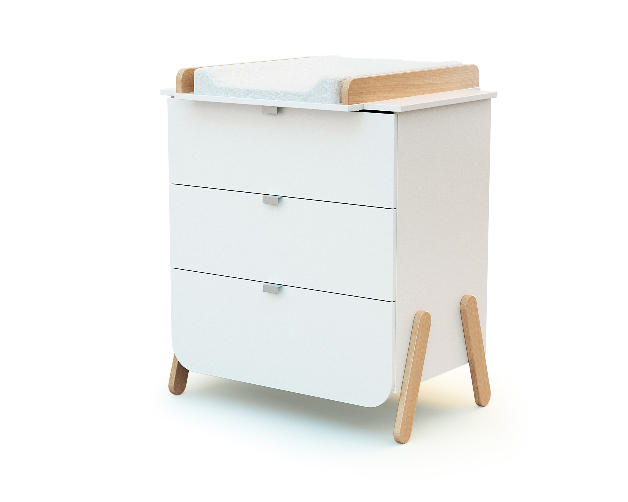 Commode à langer 3 tiroirs en bois PIRATE, AT4