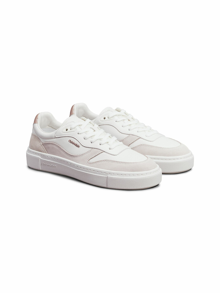 Cupsole Lace Up W/ML Mix M Trainers in Leather, CALVIN KLEIN JEANS