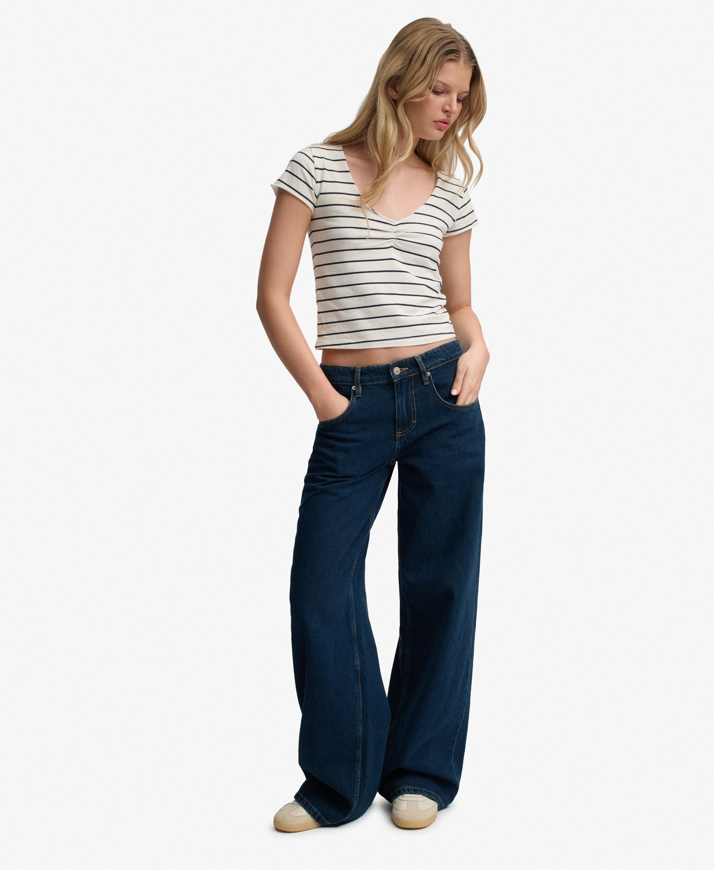 Jean baggy taille moyenne, SUPERDRY