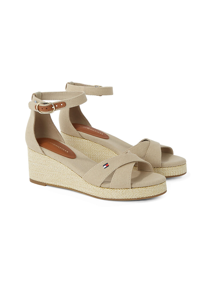 Sandales croisées compensées Flag, TOMMY HILFIGER
